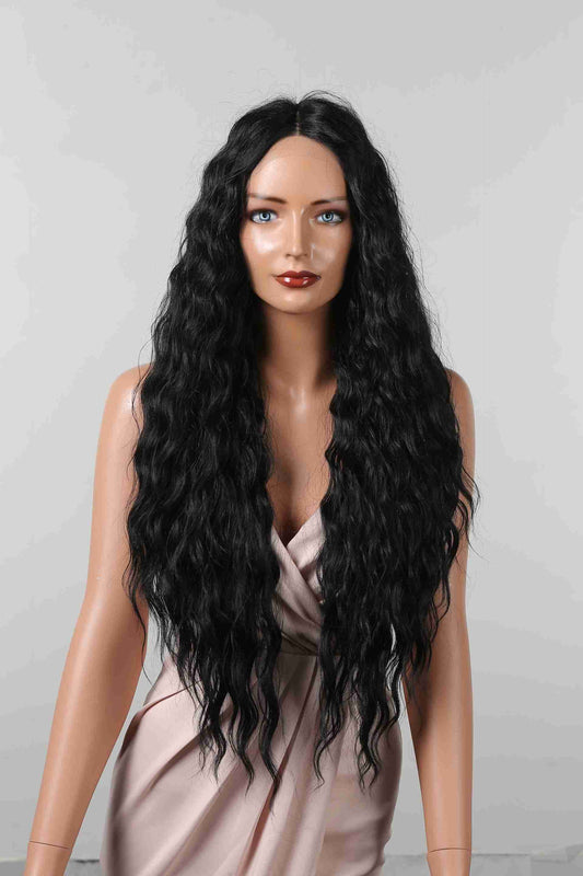 Wigs lace wigs T part deep wave  Long Synthetic 30inch