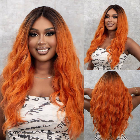 Wigs lace wigs T part body wave Long Synthetic 24inch